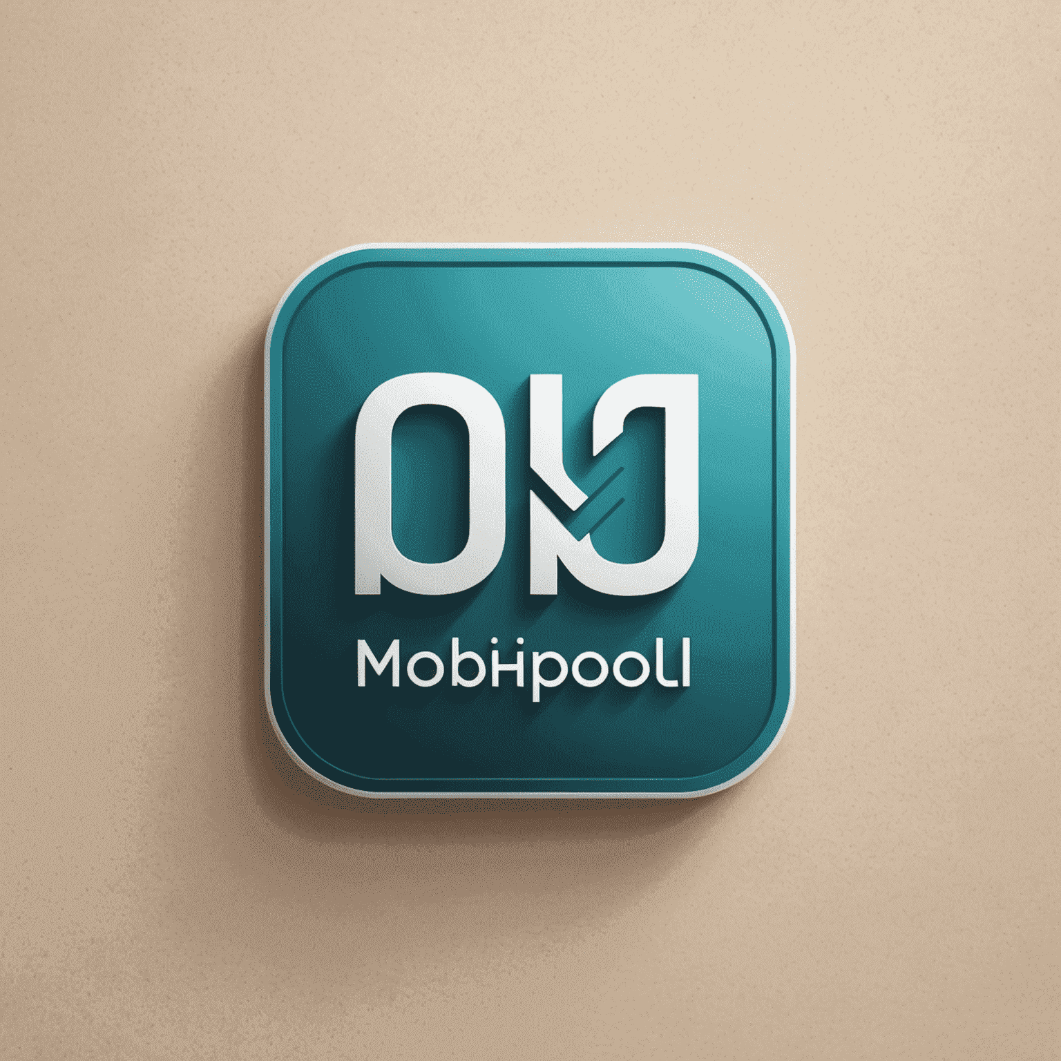mobipoli logo - stylized text with a mobile phone icon