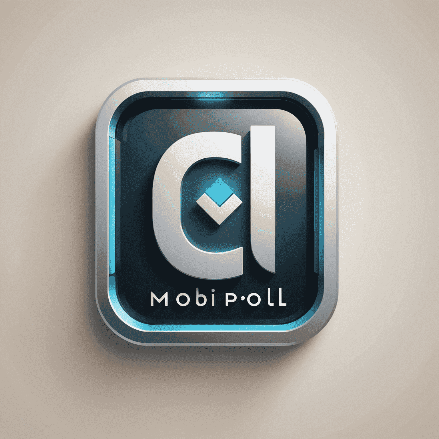 mobipoli logo - stylized text with a mobile phone icon