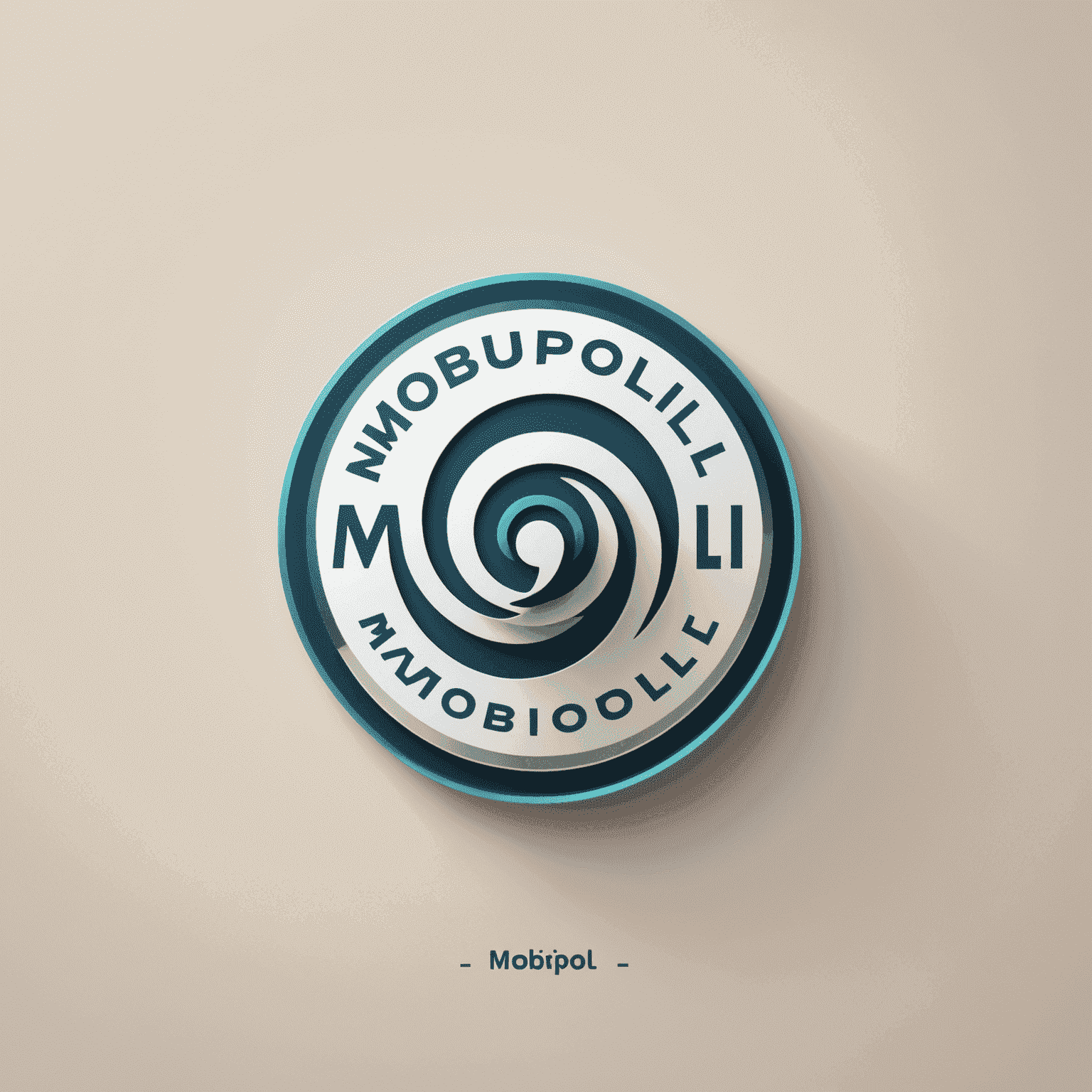 mobipoli logo - stylized text with a mobile phone icon