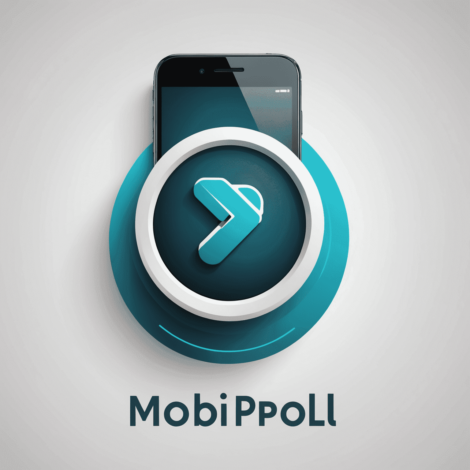 mobipoli logo - stylized text with a mobile phone icon