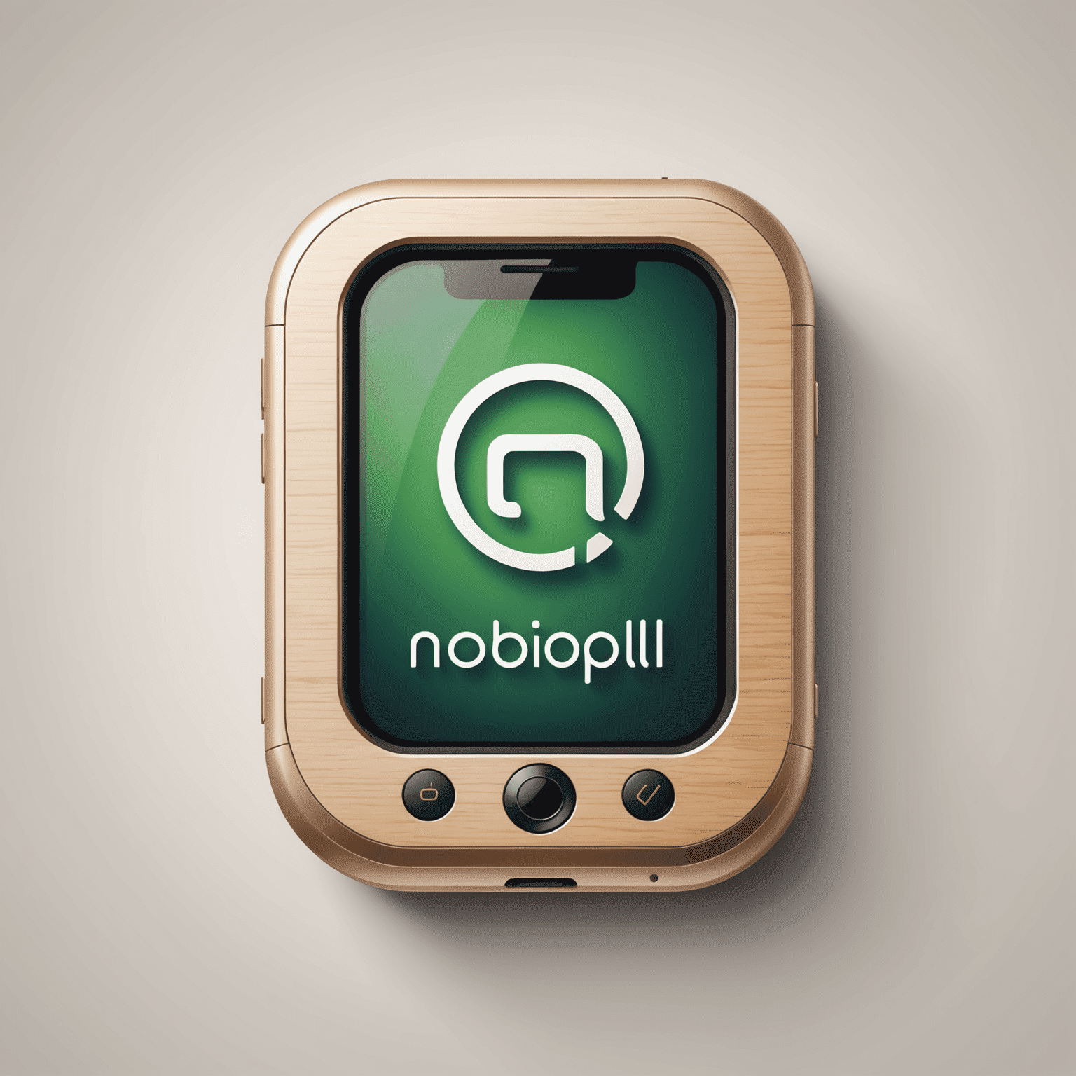 mobipoli logo - stylized text with a mobile phone icon