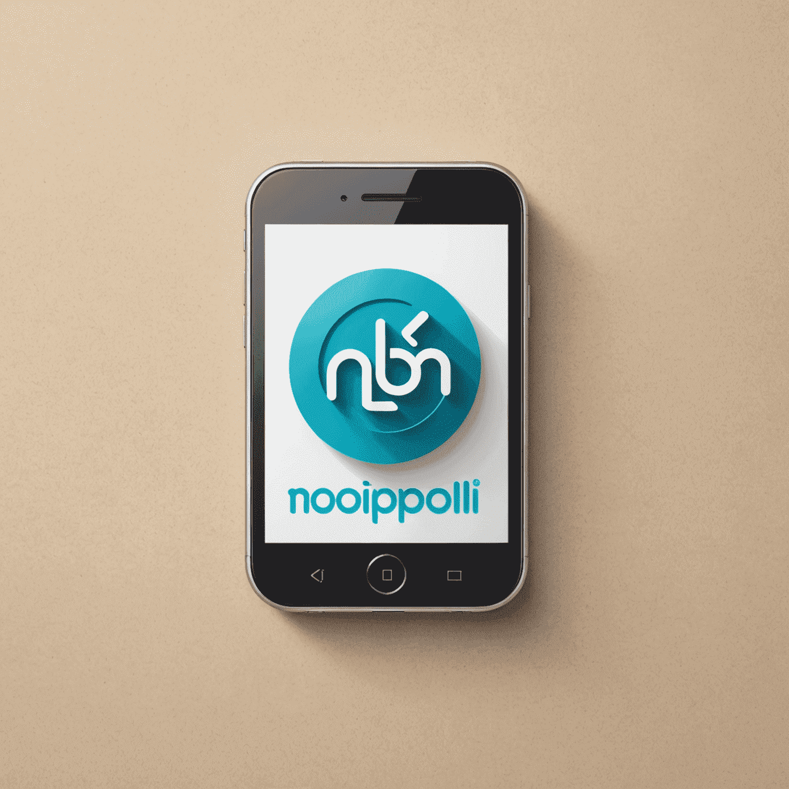 mobipoli logo - stylized text with a mobile phone icon